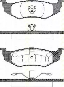 Комплект тормозных колодок TRISCAN 8110 10520