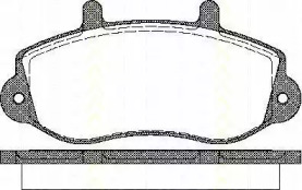 Комплект тормозных колодок TRISCAN 8110 10526