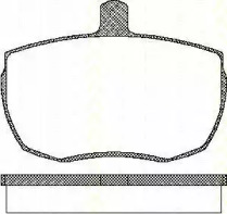 Комплект тормозных колодок TRISCAN 8110 10815
