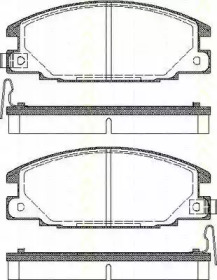 Комплект тормозных колодок TRISCAN 8110 10913