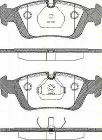 Комплект тормозных колодок TRISCAN 8110 11960
