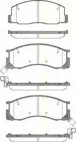 Комплект тормозных колодок TRISCAN 8110 13015