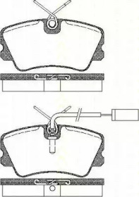Комплект тормозных колодок TRISCAN 8110 15014
