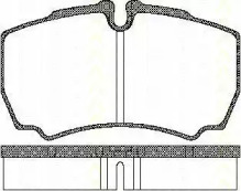 Комплект тормозных колодок TRISCAN 8110 15029