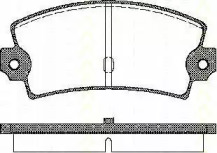 Комплект тормозных колодок TRISCAN 8110 15862