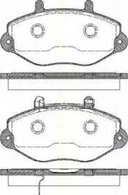 Комплект тормозных колодок TRISCAN 8110 16010