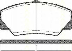 Комплект тормозных колодок TRISCAN 8110 16844