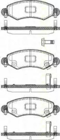 Комплект тормозных колодок TRISCAN 8110 24017