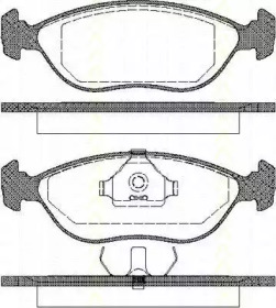 Комплект тормозных колодок TRISCAN 8110 27001