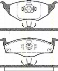 Комплект тормозных колодок TRISCAN 8110 29021