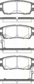 Комплект тормозных колодок TRISCAN 8110 42003