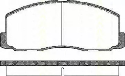 Комплект тормозных колодок TRISCAN 8110 42125