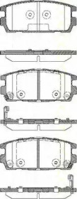 Комплект тормозных колодок TRISCAN 8110 43020