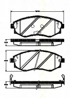 Комплект тормозных колодок TRISCAN 8110 43028