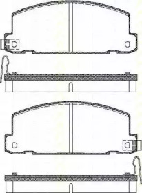 Комплект тормозных колодок TRISCAN 8110 60871