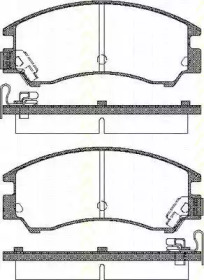 Комплект тормозных колодок TRISCAN 8110 68828