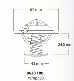 Термостат TRISCAN 8620 10088