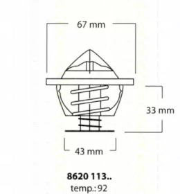 Термостат TRISCAN 8620 11392