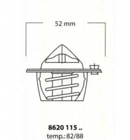 Термостат TRISCAN 8620 11582