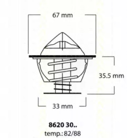 Термостат TRISCAN 8620 3082