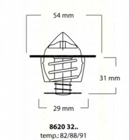 Термостат TRISCAN 8620 3282