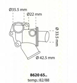 Термостат TRISCAN 8620 6582