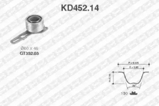 Ременный комплект SNR KD452.14