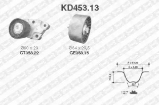 Ременный комплект SNR KD453.13