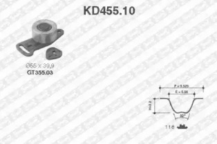 Ременный комплект SNR KD455.10