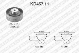 Ременный комплект SNR KD457.11