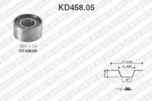 Ременный комплект SNR KD458.05