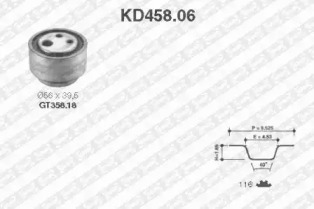 Ременный комплект SNR KD458.06