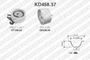 Ременный комплект SNR KD458.37