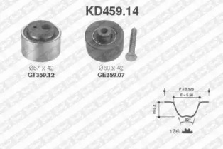 Ременный комплект SNR KD459.14