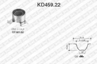 Ременный комплект SNR KD459.22