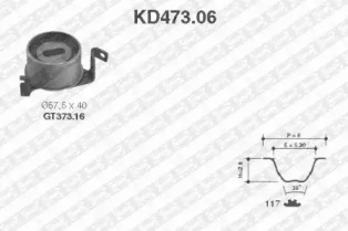 Ременный комплект SNR KD473.06