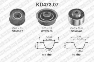 Ременный комплект SNR KD473.07