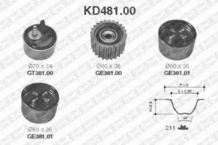 Ременный комплект SNR KD481.00