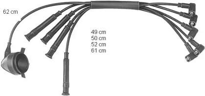 Комплект электропроводки BERU ZE575