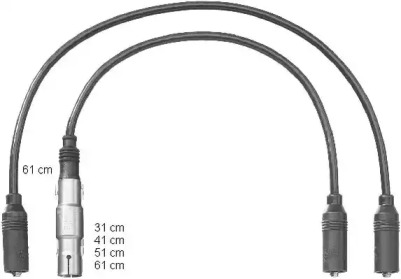 Комплект электропроводки BERU ZEF1222