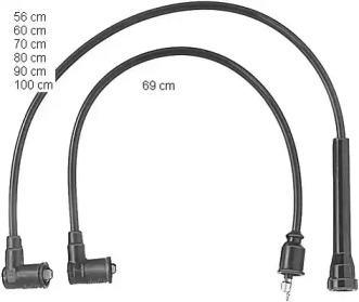 Комплект электропроводки BERU ZEF425