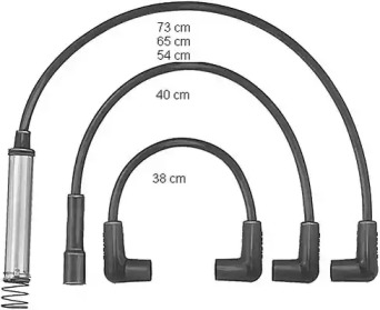 Комплект электропроводки BERU ZEF581