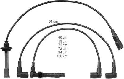 Комплект электропроводки BERU ZEF985