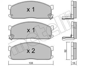 Комплект тормозных колодок METELLI 22-0232-1