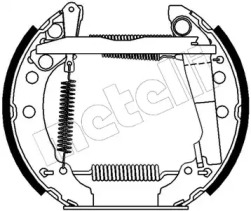 Комлект тормозных накладок METELLI 51-0028