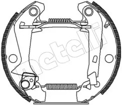 Комлект тормозных накладок METELLI 51-0043