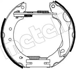 Комлект тормозных накладок METELLI 51-0247