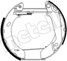 Комлект тормозных накладок METELLI 51-0268