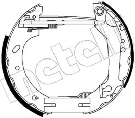 Комлект тормозных накладок METELLI 51-0286