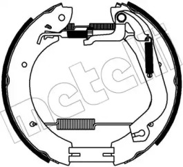 Комлект тормозных накладок METELLI 51-0358